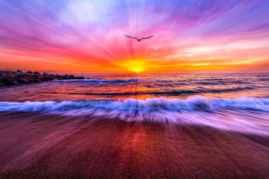 Colourful sunset